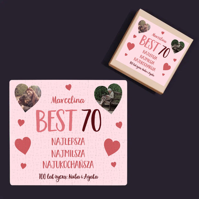 Fotokolaż: Best 70 - Personalizowane Puzzle