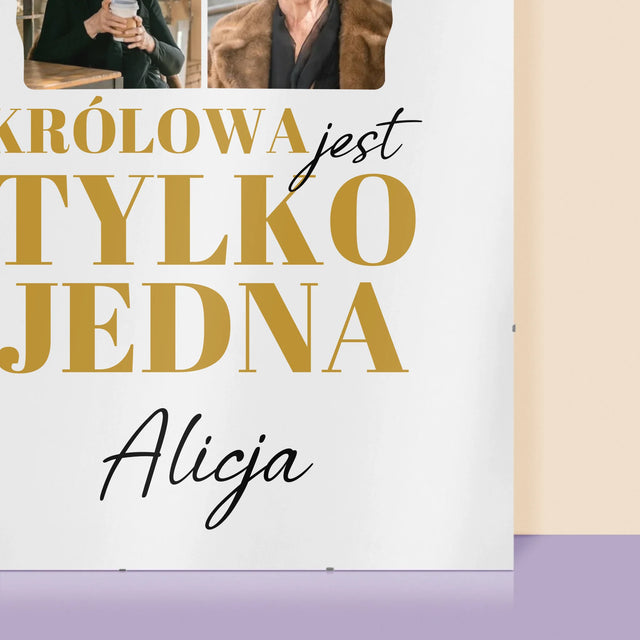 Kształt Ze Zdjęć: 70 Urodziny Królowa - Personalizowany Plakat