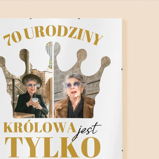 Kształt Ze Zdjęć: 70 Urodziny Królowa - Personalizowany Plakat
