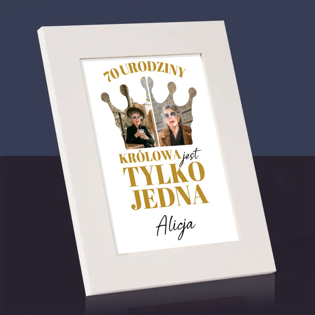 Kształt Ze Zdjęć: 70 Urodziny Królowa - Ramka Na Zdjęcie