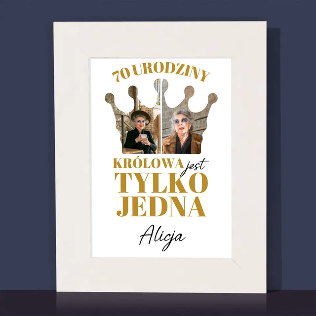 Kształt Ze Zdjęć: 70 Urodziny Królowa - Ramka Na Zdjęcie