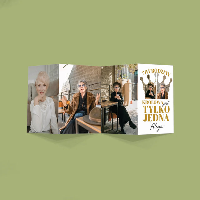 Kształt Ze Zdjęć: 70 Urodziny Królowa - Duża Harmonijka Ze Zdjęć