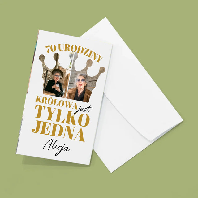 Kształt Ze Zdjęć: 70 Urodziny Królowa - Duża Harmonijka Ze Zdjęć