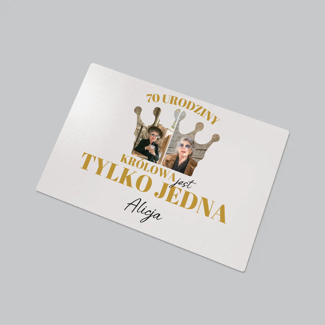 Kształt Ze Zdjęć: 70 Urodziny Królowa - Podkładka Na Biurko