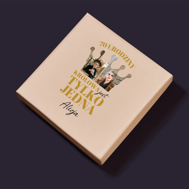 Kształt Ze Zdjęć: 70 Urodziny Królowa - Personalizowane Puzzle