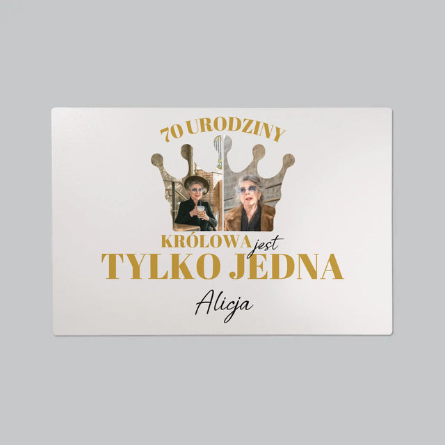 Kształt Ze Zdjęć: 70 Urodziny Królowa - Podkładka Na Biurko