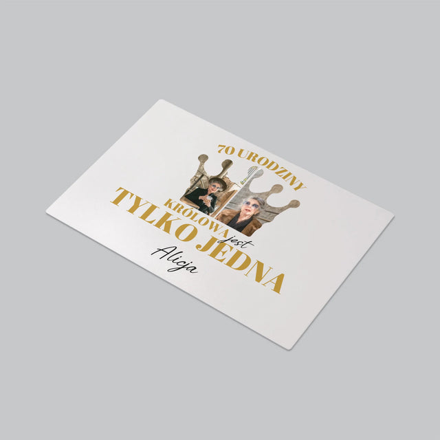 Kształt Ze Zdjęć: 70 Urodziny Królowa - Podkładka Na Biurko