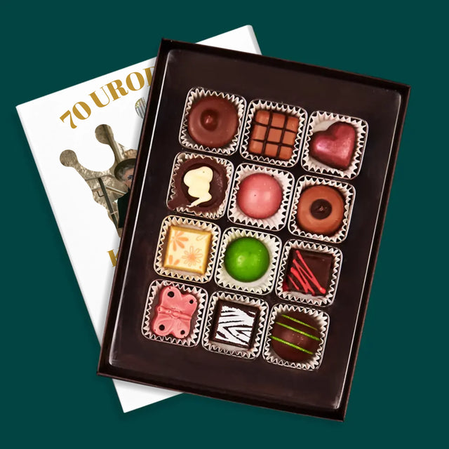 Kształt Ze Zdjęć: 70 Urodziny Królowa - Personalizowane Praliny