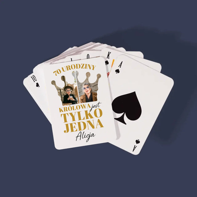 Kształt Ze Zdjęć: 70 Urodziny Królowa - Karty Do Gry