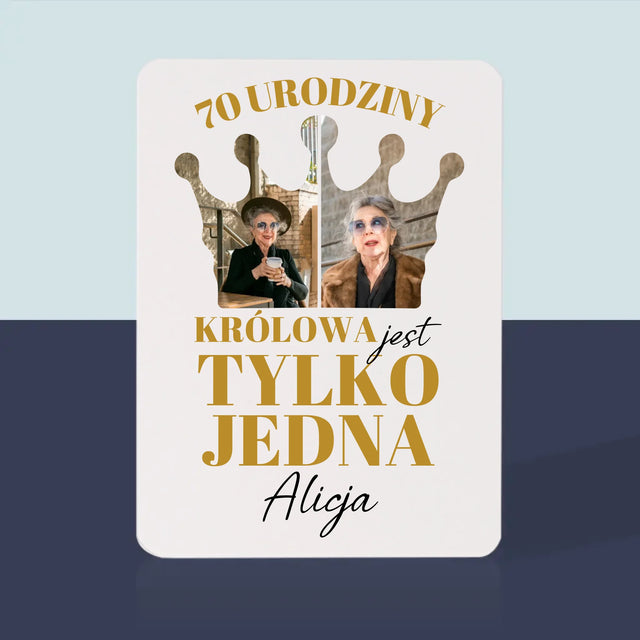 Kształt Ze Zdjęć: 70 Urodziny Królowa - Karty Do Gry