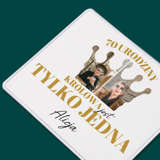 Kształt Ze Zdjęć: 70 Urodziny Królowa - Podkładka Pod Myszkę