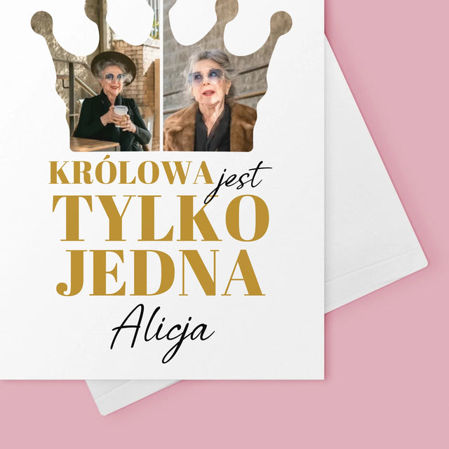 Kształt Ze Zdjęć: 70 Urodziny Królowa - Kartka z Życzeniami