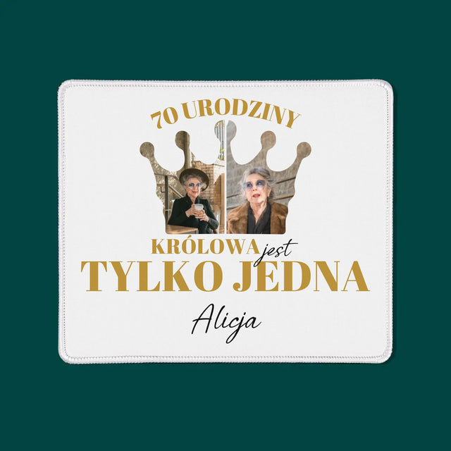 Kształt Ze Zdjęć: 70 Urodziny Królowa - Podkładka Pod Myszkę