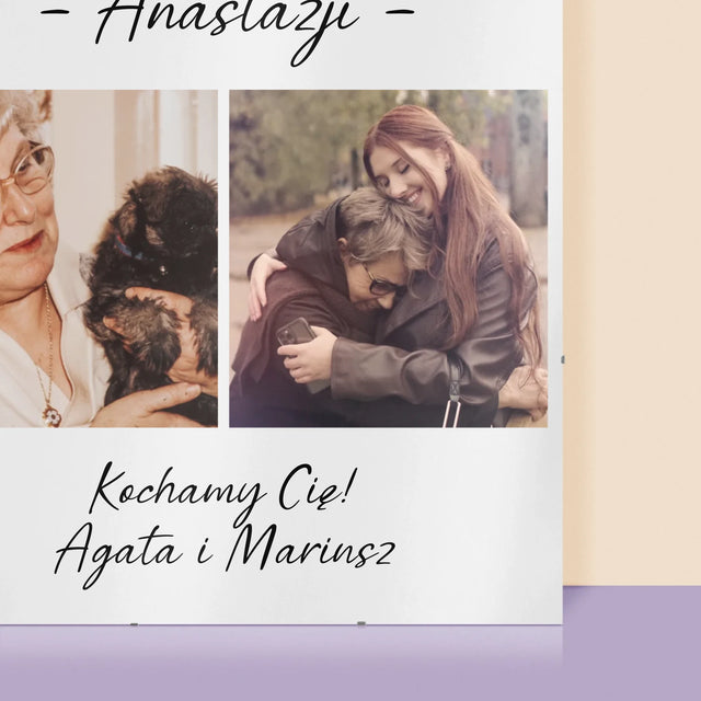 Fotokolaż: 70 Lat Babci - Personalizowany Plakat