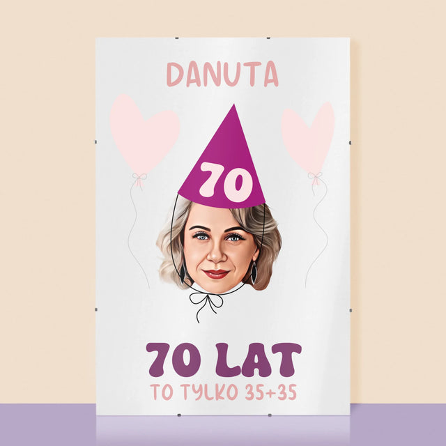 Twoja Postać: Urodzinowy Portret - Personalizowany Plakat