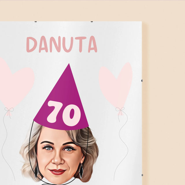 Twoja Postać: Urodzinowy Portret - Personalizowany Plakat
