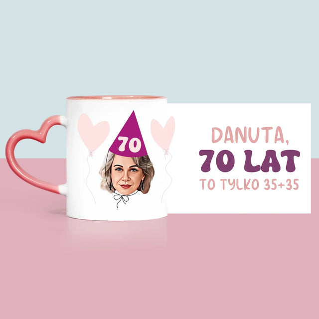 Twoja Postać: Urodzinowy Portret - Kubek z Nadrukiem