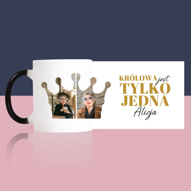 Kształt Ze Zdjęć: 70 Urodziny Królowa - Kubek z Nadrukiem