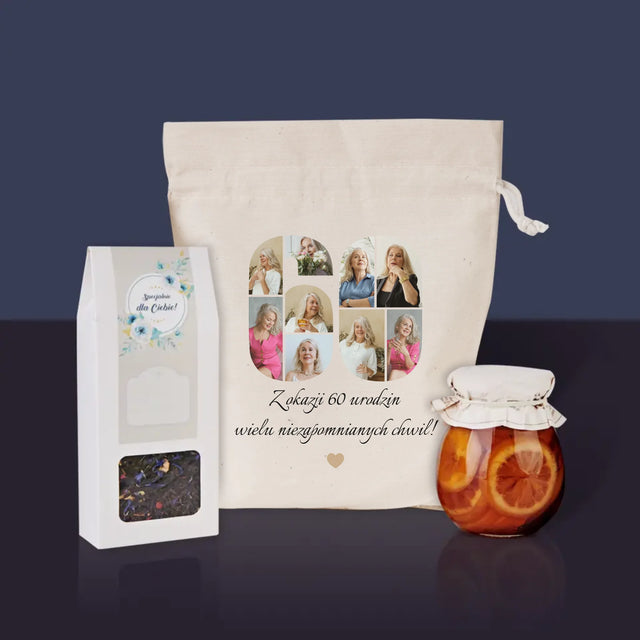 Kształt Ze Zdjęć: 60 Urodziny Życzenia - Herbata w Woreczku