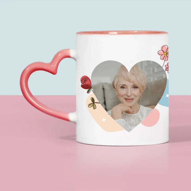 Zdjęcie I Podpis: Kochanej Babci z Okazji Urodzin - Kubek z Nadrukiem