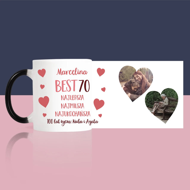 Fotokolaż: Best 70 - Kubek z Nadrukiem