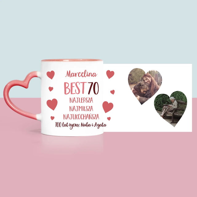 Fotokolaż: Best 70 - Kubek z Nadrukiem