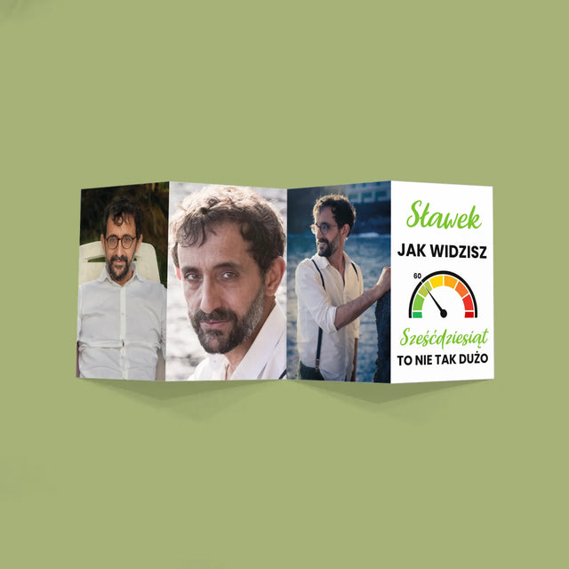 Fotokolaż: 60 Licznik - Duża Harmonijka Ze Zdjęć