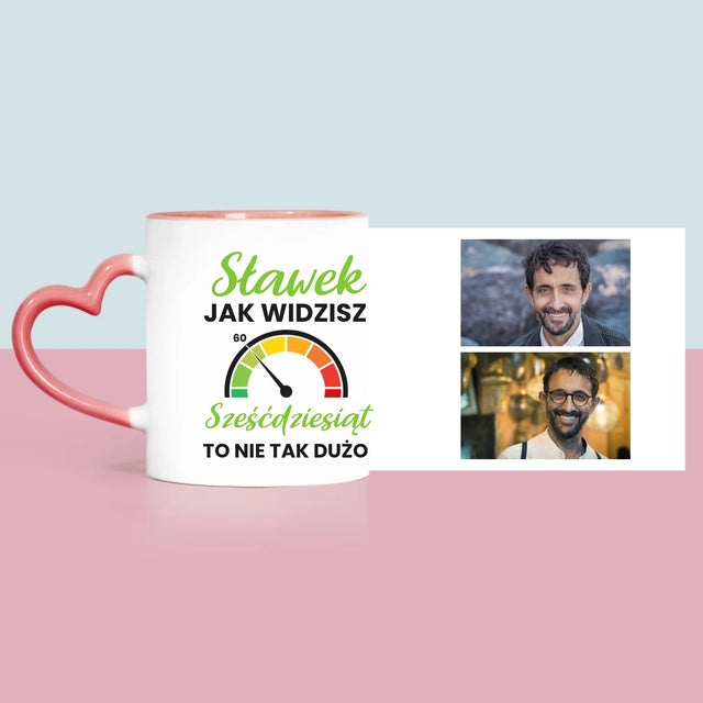 Fotokolaż: 60 Licznik - Kubek z Nadrukiem