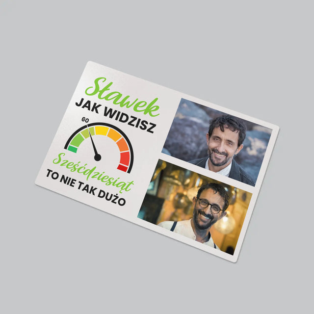 Fotokolaż: 60 Licznik - Podkładka Na Biurko