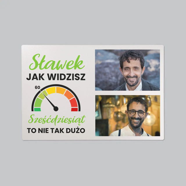 Fotokolaż: 60 Licznik - Podkładka Na Biurko