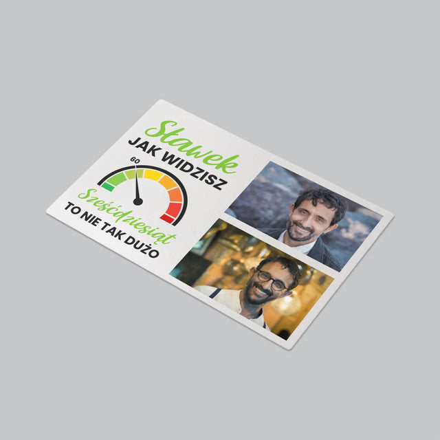 Fotokolaż: 60 Licznik - Podkładka Na Biurko