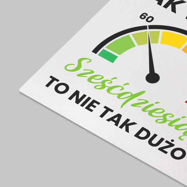 Fotokolaż: 60 Licznik - Podkładka Na Biurko