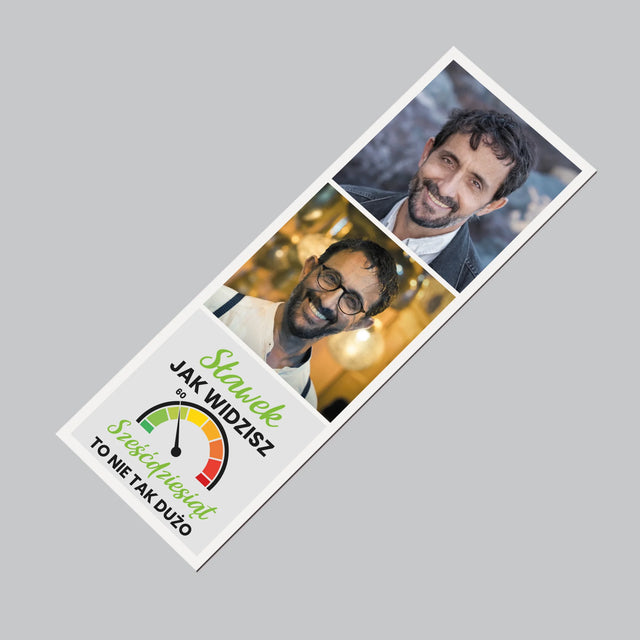 Fotokolaż: 60 Licznik - Magnes Na Lodówkę