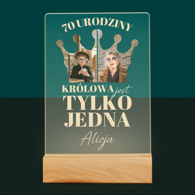 Kształt Ze Zdjęć: 70 Urodziny Królowa - Wydruk Na Szkle Akrylowym