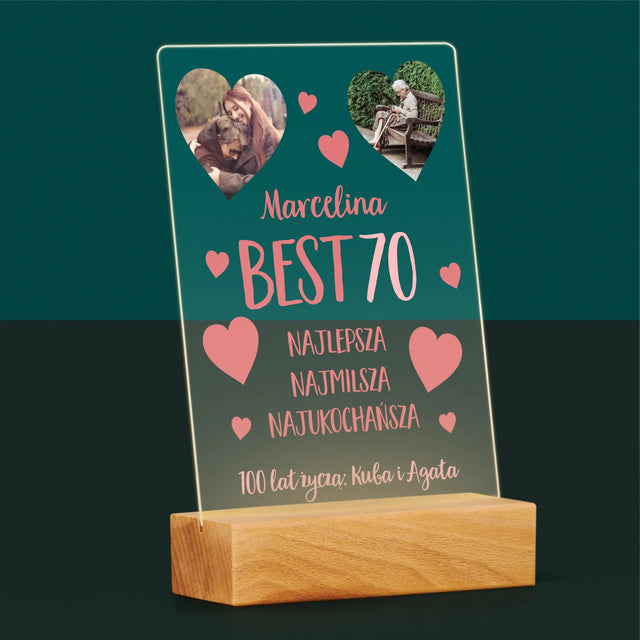 Fotokolaż: Best 70 - Wydruk Na Szkle Akrylowym