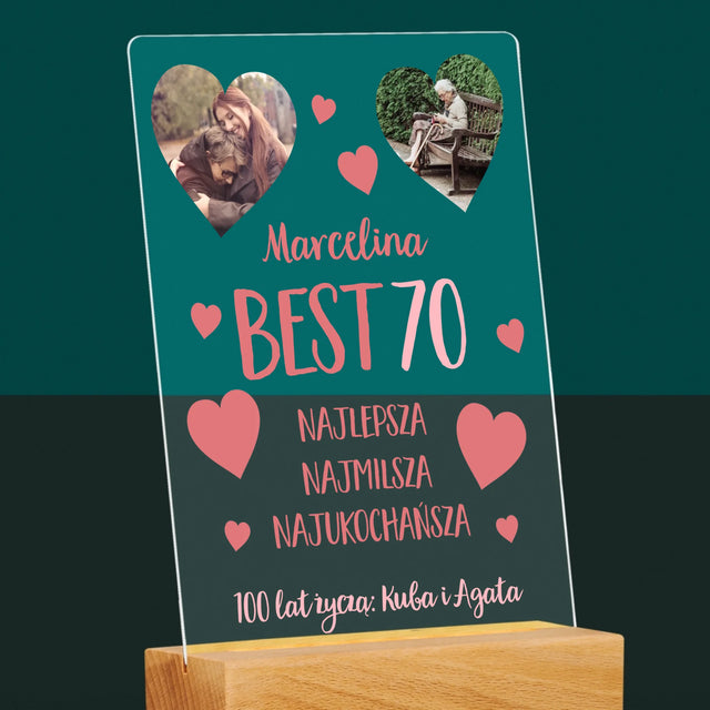 Fotokolaż: Best 70 - Wydruk Na Szkle Akrylowym