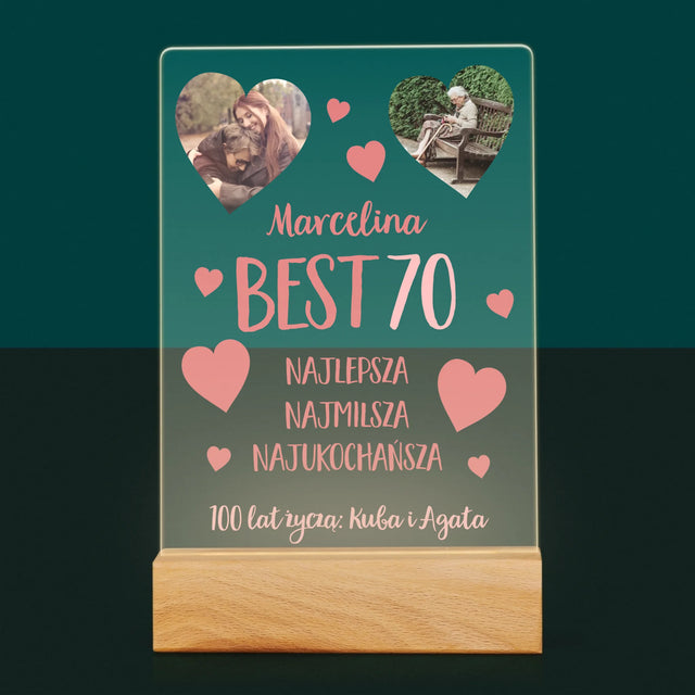 Fotokolaż: Best 70 - Wydruk Na Szkle Akrylowym