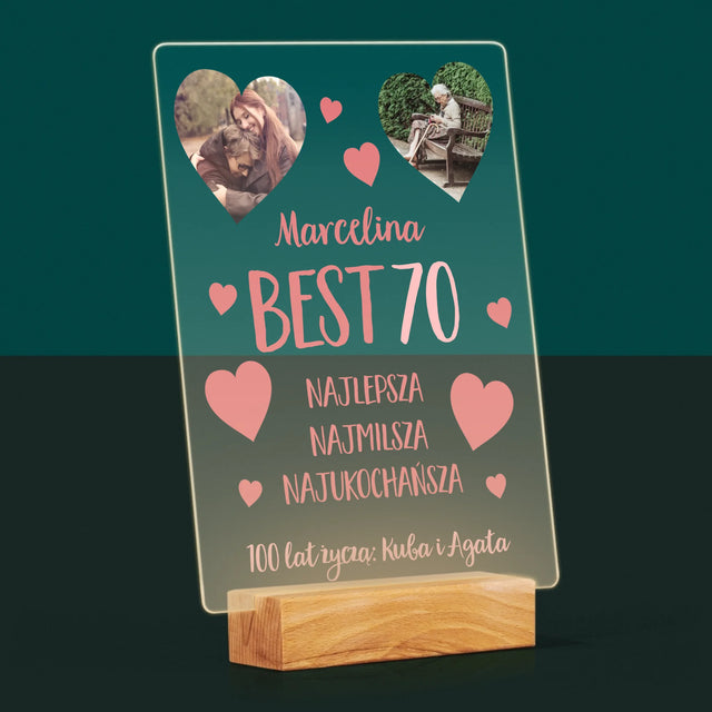 Fotokolaż: Best 70 - Wydruk Na Szkle Akrylowym