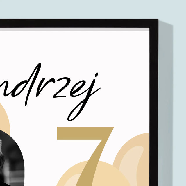 Zdjęcie I Podpis: 0.7 Wieku - Wydruk Obramowany