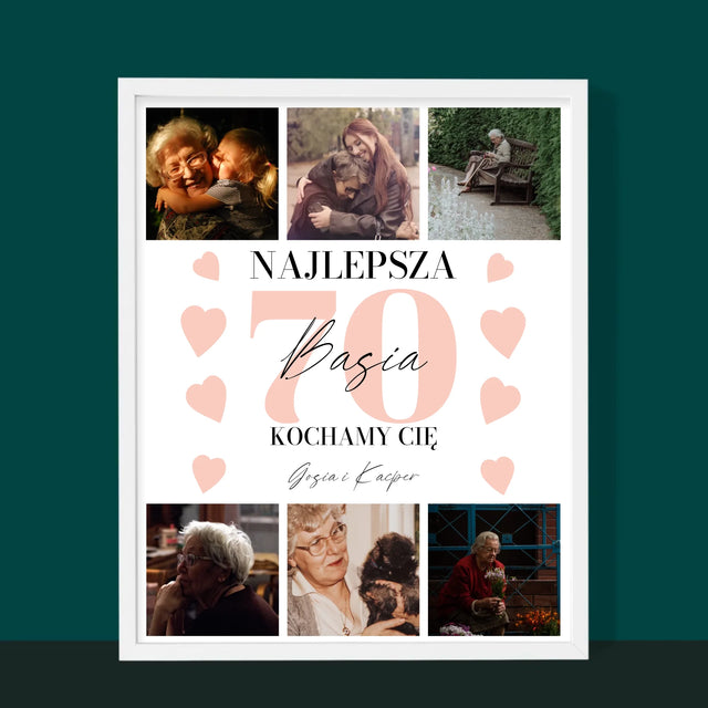 Fotokolaż: Najlepsza 70 - Wydruk Obramowany