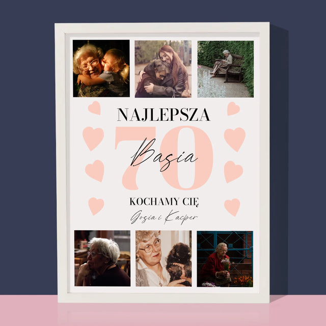 Fotokolaż: Najlepsza 70 - Wydruk Obramowany