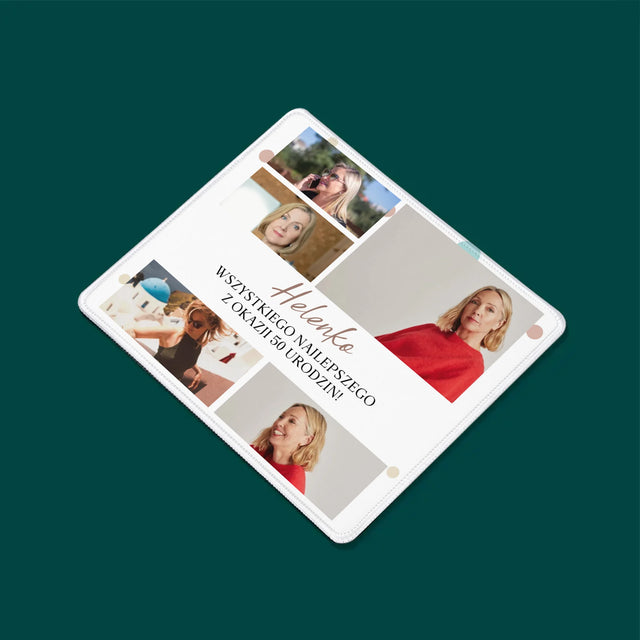 Fotokolaż: Wszystkiego Najlepszego Z Okazji 50 Urodzin - Podkładka Pod Myszkę