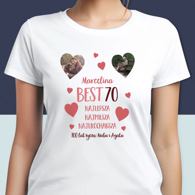 Fotokolaż: Best 70 - Koszulka Damska
