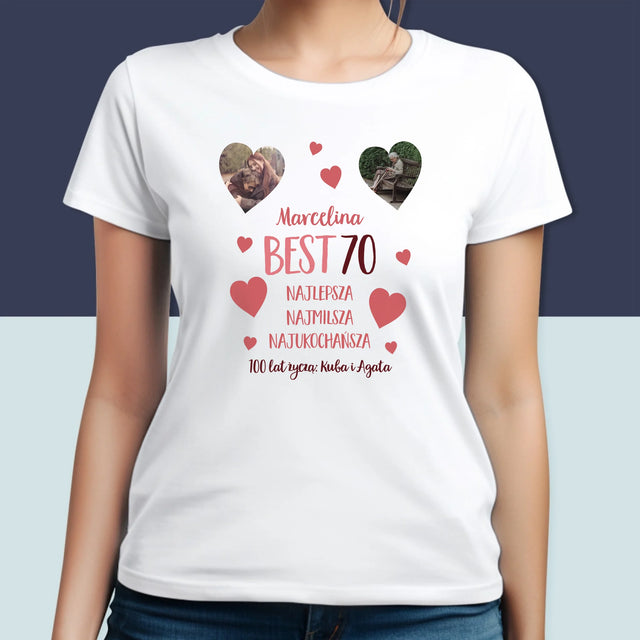 Fotokolaż: Best 70 - Koszulka Damska