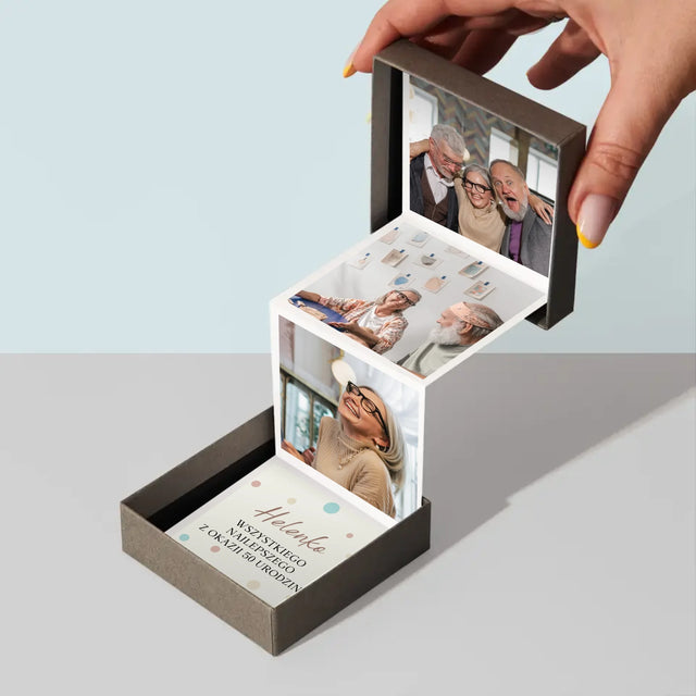 Fotokolaż: Wszystkiego Najlepszego Z Okazji 50 Urodzin - Zestaw Zdjęć Harmonijka