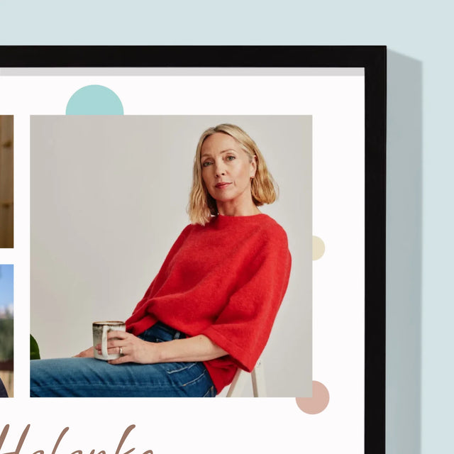 Fotokolaż: Wszystkiego Najlepszego Z Okazji 50 Urodzin - Wydruk Obramowany