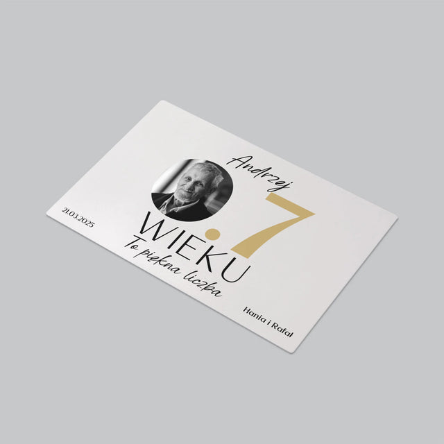 Zdjęcie I Podpis: 0.7 Wieku - Podkładka Na Biurko