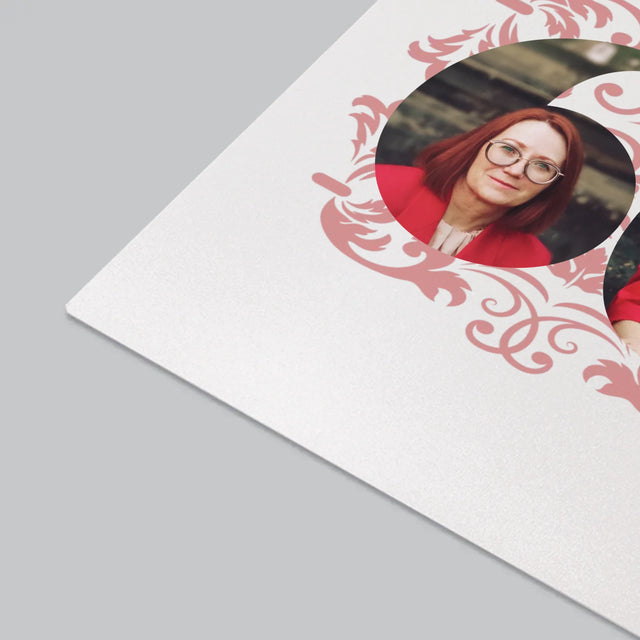 Słowo Ze Zdjęć: Kochanej Mamie z Okazji 60 Urodzin - Podkładka Na Biurko