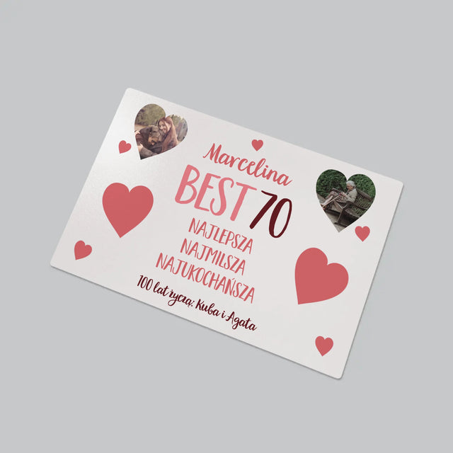 Fotokolaż: Best 70 - Podkładka Na Biurko