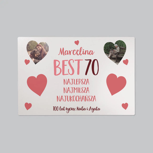 Fotokolaż: Best 70 - Podkładka Na Biurko